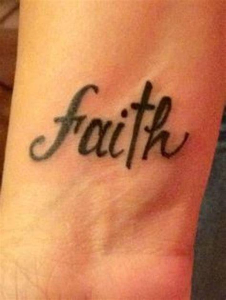69 Adorable Faith Wrist Tattoos