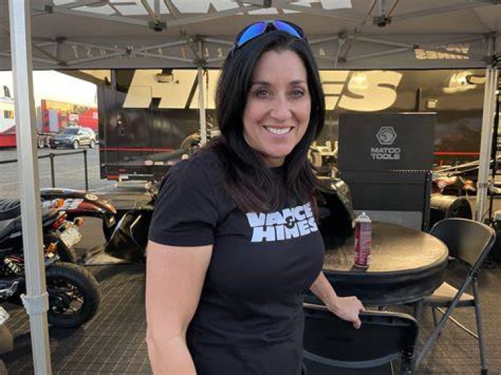 Angelle Sampey Scores First in Texas Drag Bike News