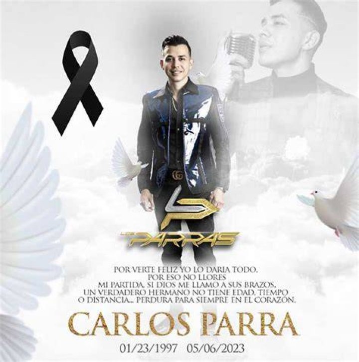 Carlos Parra, vocalista de Los Parras, muri&oacute; a los 26 a&ntilde;os de edad
