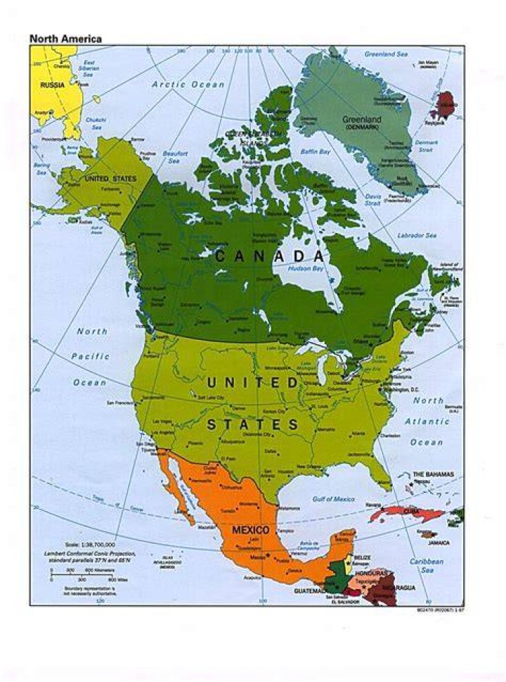 Large political map of North Africa and the Middle East with capitals