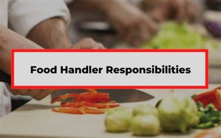 Responsibilities of a Food Handler