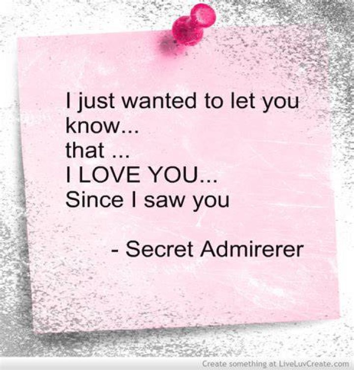 Secret Admirer Quotes For Him. QuotesGram