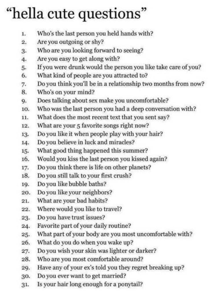 Top 50 best Cute Questions to Ask Your Boyfriend to Spur Conversation