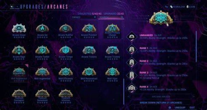 Warframe Primary And Secondary Arcanes YouTube